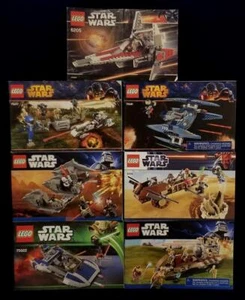 LEGO 6205 7929 7957 9496 75022 75037 75041 Star Wars INSTRUCTION MANUALS - Picture 1 of 1