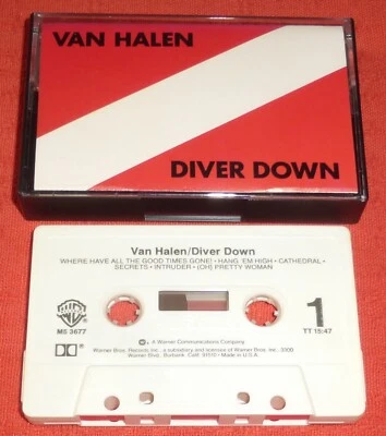 VAN HALEN - USA CASSETTE TAPE - DIVER DOWN - Image 1 of 4