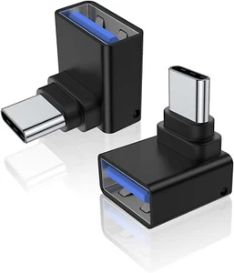 Right Angle USB C to USB 3.0 Adapter 90 Degree Type C Male to USB a 3.0 Female C - Picture 1 of 7