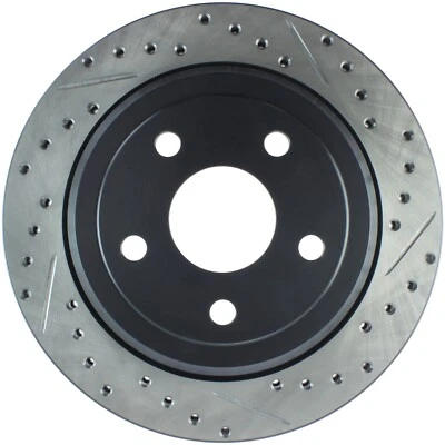 StopTech 127.58007L Select Sport Cross-Drilled And Slotted Disc Brake Rotor - Image 1 of 2