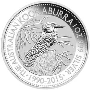 Perth Mint 1OZ Silver Coin Australian Kookaburra 2015 Bullion - Picture 1 of 3