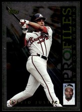 1996 Topps Profiles by Tony Gwynn NL David Justice Atlanta Braves #NL-16