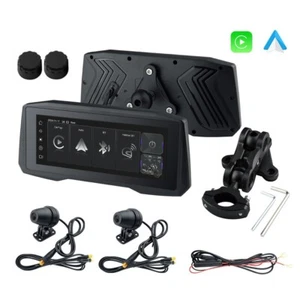 Navegador de motocicleta 7" IPS inalámbrico CarPlay Android pantalla GPS automática, 800 nit, TPMS - Imagen 1 de 24