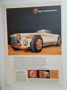 Mercer-Cobra Sports Car Copper Development Original Ad 1967 Time ~8x11" - Picture 1 of 1