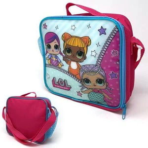 L.O.L SURPRISE! Rectangular Insulated Lunch Bag With Pocket & Shoulder Strap - Picture 1 of 1