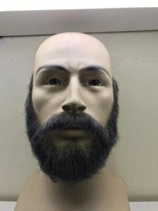 Realistic Fake Beard and Moustache Set. Human Hair, hand knotted for Film. - Picture 1 of 4