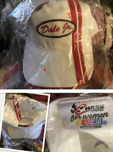 vtg nwt DALE JR #8 Budweiser RED WHITE NASCAR CHASE for Woman HAT Cap deadstock - Picture 1 of 5