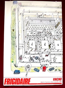 Vincino Abolire il carcere FRIGIDAIRE Manifesto Poster Affich FUMETTO LUCCA 1983 - Picture 1 of 1