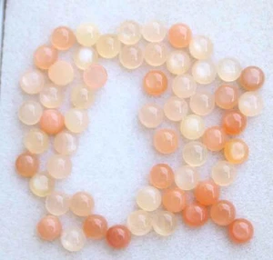 17,30 KT NATÜRLICHER ROSA MONDSTEIN RUNDER CABOCHON LOSE EDELSTEINE - Bild 1 von 2