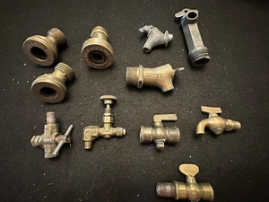 Assortment of Vintage Mostly Brass Fittings for Hit and Miss or Steam Engine -11 - Picture 1 of 11
