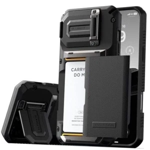Funda de teléfono Damda Glide DuoGuard para iPhone 16 Pro Max (2024), negra mate - Imagen 1 de 8