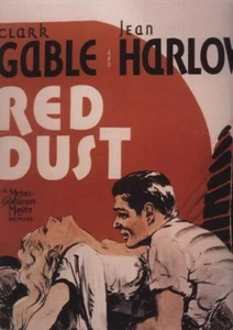 RED DUST MOVIE POSTER Clark Gable RARE HOT VINTAGE 1 - Picture 1 of 1