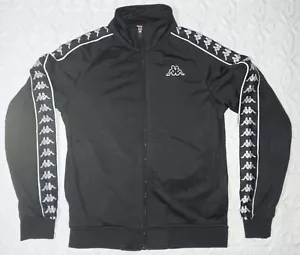 Chaqueta deportiva Kappa Anniston *XS/S* *Negro/Blanco* retro para hombre mujer - Imagen 1 de 14