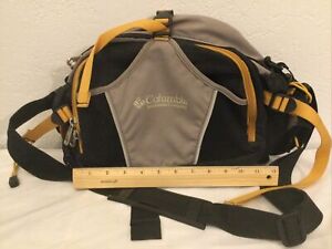 Columbia BLACK/YELLOW/GRAYWaist Strap Pack Day Hiking Fanny Cross-Body Bag