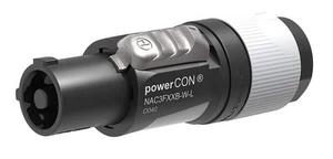 NEW Neutrik NAC3FXXB-W-L Powercon Cable End Power Out, Gray 20A/250V (AC) - Picture 1 of 6