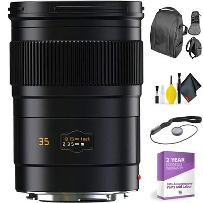 Lente Leica Summarit-S 35 mm f/2,5 ASPH CS + Kit de limpieza de lentes de lujo Foto 1 de 2