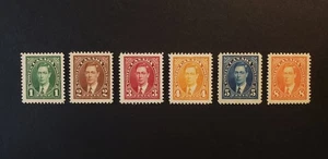 Stamps Canada Mint: #231-36 1c-8c Geo. Vl Mufti Issue compl. set of 6 VF MNH - Picture 1 of 1
