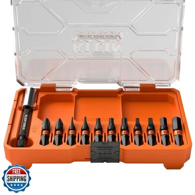 Juego de brocas de destornillador de impacto Klein Tools 33801S, 12 piezas, acero S2, MOD Foto 1 de 4