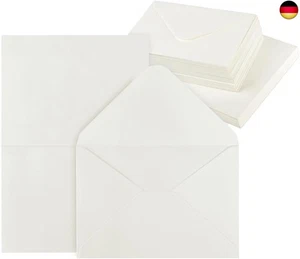 60 Kraftpapier Briefumschläge Karten Set mit Umschläge Blanko Falt-Karten K - Bild 1 von 7