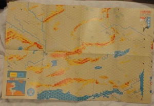 Strategy & Tactics Magazine #112 Patton Goes to War Tunisia 1943 War Game Map - Picture 1 of 1