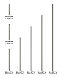 Hinkley Lighting 990018F 18"L Downrod for Hinkley Ceiling Fans - Grey - Picture 1 of 1
