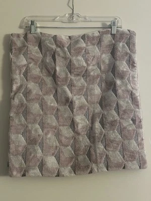 West Elm Cut Velvet Archways Pillow Cover 20”x20” Misty Rose - Image 1 of 2