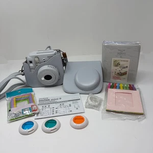 Cámara instantánea Fujifilm Instax Mini 9 60 mm rango de enfoque paquete de accesorios azul - Imagen 1 de 4