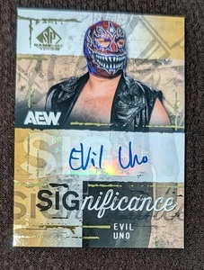 2025 SP Game Used AEW SIGnificance Autograph Auto Evil Uno - Bild 1 von 2