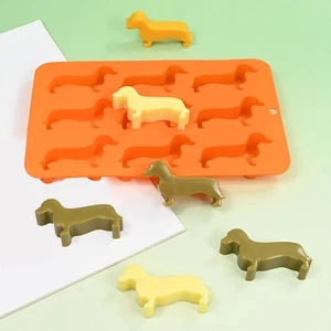 Lovely 9 Cavity Dachshund Shape Chocolates Mould for Delicate Dessert Baking - Picture 1 of 8
