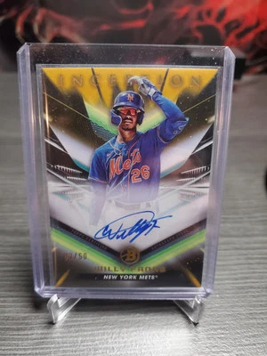 2023 Bowman Inception - Autographs #BPA-WFS Gold Foil Willy Fanas /50 (AU, RC) - Image 1 of 3