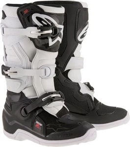 Alpinestars Youth Tech 7S Boots Black/White 4 2015017-12-4 - Picture 1 of 1