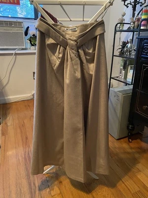 Falda midi Jill Sander gris lana cachemir estado vintage talla 34 Foto 1 de 4