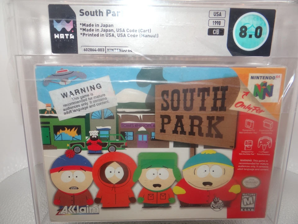SOUTH PARK 8.0 N64 WATA graduado Foto 1 de 4