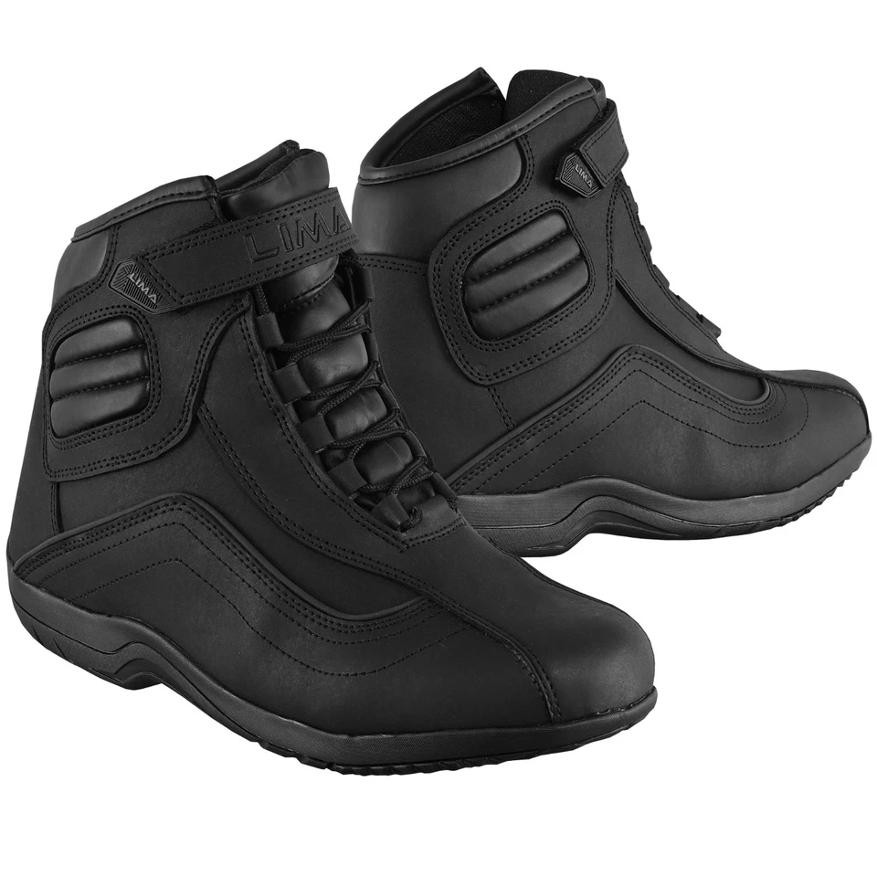 Hombres Botas de Motocicleta Tobillo Corto Montar Blindadas Impermeable Cuero Zapatos CE-L2 Foto 1 de 4