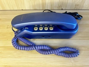 Vintage Sony IT-B3 fioletowy smukły design jednoliniowy telefon przewodowy rzadki kolor - Zdjęcie 1 z 4