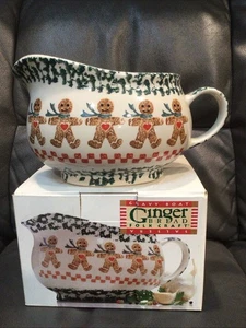 Tienshan Folk Craft GINGERBREAD * GRAVY BOAT * Stoneware. - Picture 1 of 8