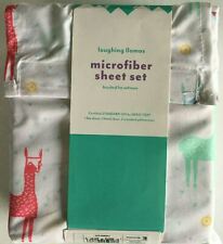 Pillowfort Laughing Llamas Sheet Set Full Size Bedding New with Tags Kids