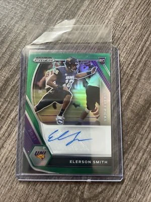 2021 PANINI PRIZM DRAFT PICKS GREEN ELERSON SMITH RC AUTO NORTHERN IOWA PANTHERS - Image 1 of 4