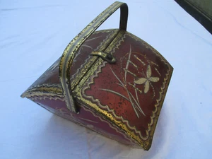 Alte Blechdose Dose Reklame Werbung selten - STORK Bonbons Halle/Westf.  - Bild 1 von 6