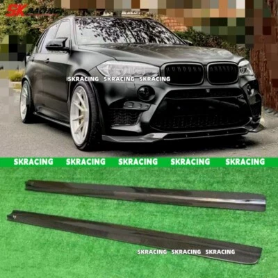 Fit 2014-2018 BMW F15 X5M F85 F16 X6M F86 Carbon Fiber Side Skirts LiP Bodykit - Image 1 of 4