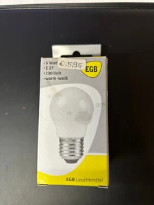EGB Energiesparlampe 5W, E27, 230 V, warm weiß - Bild 1 von 3