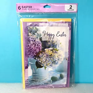 Carte Hallmark Buona Pasqua e Pensando a Te 6 confezioni da 2 disegni floreali - Foto 1 di 3
