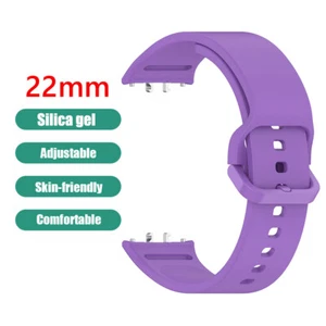 Silikonowy pasek Zamienny pasek do zegarka do Samsung Galaxy Fit 3 2024 (fioletowy) - Zdjęcie 1 z 10