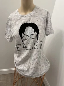 Dwight Shrute FALSE likeness t shirt-Medium Free Ship-Worn fewer than 5 times! - Picture 1 of 8