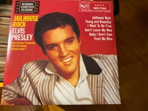 ELVIS PRESLEY: "JAILHOUSE ROCK+" - UK 5-TRACK EP 7" VINYL,PIC SLV--RARE &GREAT ! - Picture 1 of 4