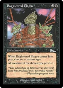 MTG 1xEngineered Plague Urza's Legacy Card Magic The Gathering - Picture 1 of 1