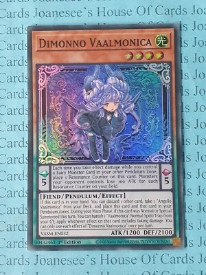 Dimonno Vaalmonica VASM-EN032 Super Rare Yu-Gi-Oh Card 1st Edition New - Image 1 of 3