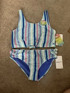 Hurley Mint Candy And Pink Stripe Bikini - XL - Picture 1 of 8