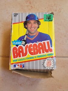 1989 Fleer Baseball Box (Open Box)