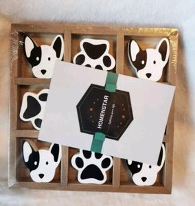 HOMEnSTAR Tic-Tac-Toe Game, Small Tic-Tac-Toe Wooden Game - Picture 1 of 1
